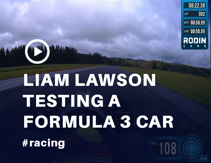 Liam Lawson Tests Formula 3 Car